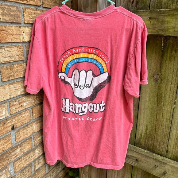 Comfort Colors Pink Short Sleeve Tee Retro Hangout - Picture 3 of 3